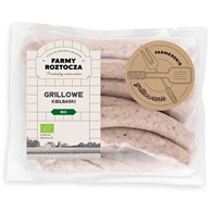 KIEŁBASKI NA GRILLA BIO (około 0,30 kg) - FARMY ROZTOCZA (NA ZAMÓWIENIE - PRODUKT SEZONOWY)