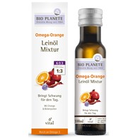 OMEGA ORANGE - MIESZANKA Z OLEJEM LNIANYM (PYŁEK KWIATOWY, POMARAŃCZA) BIO 100 ml - BIO PLANETE