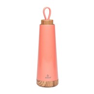 BUTELKA TERMICZNA Z SILIKONOWYM UCHWYTEM KORALOWA 500 ml - CHIC-MIC