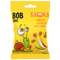 ŻELKI WIELOOWOCOWE BEZ ŻELATYNY BEZGLUTENOWE 40 g - BOB SNAIL