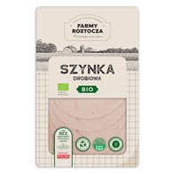 SZYNKA DROBIOWA PLASTRY BIO 100 g - FARMY ROZTOCZA (Z PÓŁKI)