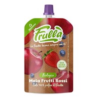 MUS JABŁKO -  CZERWONE OWOCE BEZ DODATKU CUKRÓW BIO 100 g - NATURA NUOVA