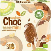 LODY WEGAŃSKIE NA PATYKU MINI WANILIOWE I CZEKOLADOWE W POLEWIE (6 x 50 ml) 300 ml - ICE CREAM FACTORY