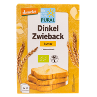 SUCHARKI ORKISZOWE MAŚLANE BIO 200 g - PURAL