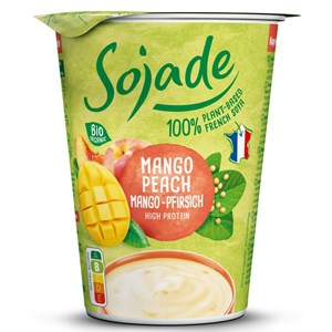 DESER SOJOWY MANGO - BRZOSKWINIA BEZGLUTENOWY BIO 400 g - SOJADE