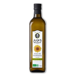 OLEJ SŁONECZNIKOWY TŁOCZONY NA ZIMNO BIO 750 ml - JULES BROCHENIN
