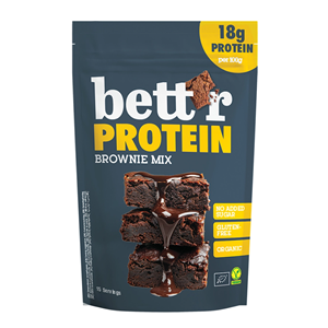 MIESZANKA NA BROWNIE PROTEINOWE BEZ DODATKU CUKRÓW BEZGLUTENOWA BIO 400 g - BETT'R