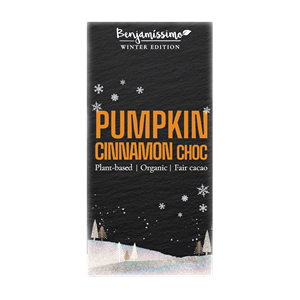 TABLICZKA KAKAOWA DYNIA - CYNAMON BEZGLUTENOWA BIO 60 g - BENJAMISSIMO (PRODUKT SEZONOWY)