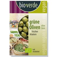 OLIWKI ZIELONE BEZ PESTEK Z ZIOŁAMI BIO 150 g - BIO-VERDE
