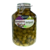 OLIWKI ZIELONE NADZIEWANE MIGDAŁAMI Z ZIOŁAMI W OLEJU BIO 4,75 kg (SŁOIK) - BIO-VERDE