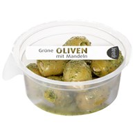 OLIWKI ZIELONE NADZIEWANE MIGDAŁAMI Z ZIOŁAMI BIO 80 g - BIO-VERDE