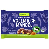 CZEKOLADA MLECZNA Z MIGDAŁAMI BIO 100 g - RAPUNZEL