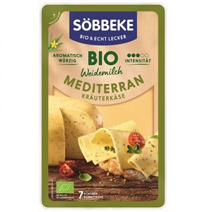 SER ŻÓŁTY DOJRZEWAJĄCY ŚRÓDZIEMNOMORSKI Z ZIOŁAMI BIO 125 g - SOBBEKE