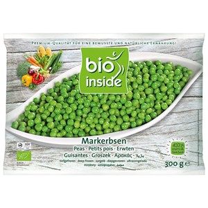 GROSZEK ZIELONY MROŻONY BEZGLUTENOWY BIO 300 g - BIO INSIDE