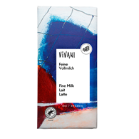 CZEKOLADA MLECZNA BIO 80 g - VIVANI