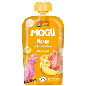MUS BANAN - GUAWA - MANGO BEZ DODATKU CUKRÓW OD 1 ROKU DEMETER BIO 100 g - MOGLI