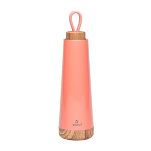 BUTELKA TERMICZNA Z SILIKONOWYM UCHWYTEM KORALOWA 500 ml - CHIC-MIC