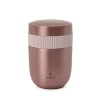 LUNCHPOT TERMICZNY DWUCZĘŚCIOWY RÓŻOWE ZŁOTO 420 ml + 200 ml - CHIC-MIC
