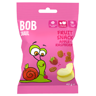 ŻELKI JABŁKO - MALINA BEZ ŻELATYNY BEZGLUTENOWE 40 g - BOB SNAIL