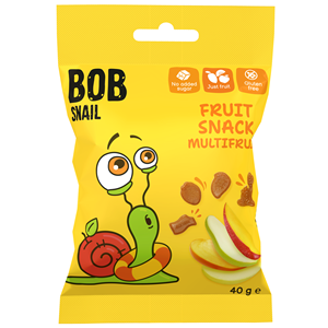 ŻELKI WIELOOWOCOWE BEZ ŻELATYNY BEZGLUTENOWE 40 g - BOB SNAIL