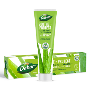 PASTA DO ZĘBÓW UKOJENIE + OCHRONA Z ALOESEM BEZ FLUORU 100 ml - DABUR