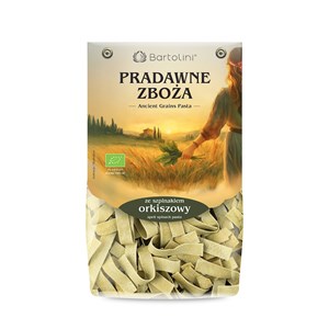 MAKARON (ORKISZOWY SZPINAKOWY) WSTĄŻKI BIO 250 g - BARTOLINI (PRADAWNE ZBOŻA)