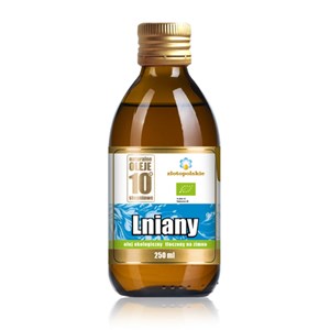 OLEJ LNIANY TŁOCZONY NA ZIMNO BIO 250 ml - ZŁOTO POLSKIE