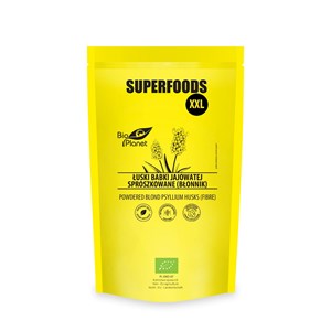 ŁUSKI BABKI JAJOWATEJ SPROSZKOWANE (BŁONNIK) BIO 600 g - BIO PLANET SUPERFOODS