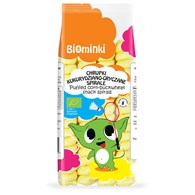 CHRUPKI KUKURYDZIANO-GRYCZANE SPIRALE BEZGLUTENOWE BIO 60 g - BIOMINKI