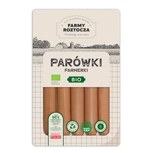 PARÓWKI FARMERKI BIO 250 g - FARMY ROZTOCZA (Z PÓŁKI)
