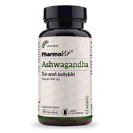 ASHWAGANDHA EKSTRAKT (400 mg) BEZGLUTENOWY 90 KAPSUŁEK - PHARMOVIT (CLASSIC)