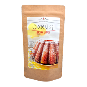 MIESZANKA DO WYPIEKU BABKI BEZ DODATKU CUKRÓW BEZGLUTENOWA 500 g - PIĘĆ PRZEMIAN (PRODUKT SEZONOWY)