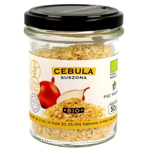 CEBULA SUSZONA BEZGLUTENOWA BIO 50 g - PIĘĆ PRZEMIAN