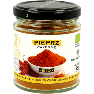 PIEPRZ CAYENNE BEZGLUTENOWY BIO 85 g - PIĘĆ PRZEMIAN