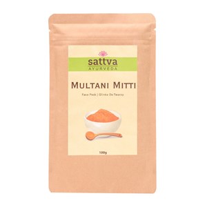 GLINKA KOSMETYCZNA DO TWARZY MULTANI MITTI 100 g - SATTVA (AYURVEDA)
