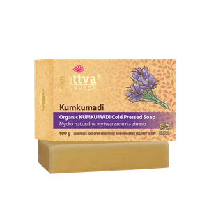 MYDŁO W KOSTCE DO CIAŁA KUMKUMADI ECO 100 g - SATTVA (AYURVEDA)