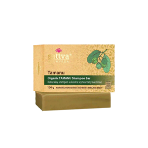 SZAMPON DO WŁOSÓW W KOSTCE TAMANU ECO 100 g - SATTVA (AYURVEDA)