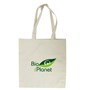 TORBA NA ZAKUPY Z DNEM I BOKAMI (BAWEŁNIANA) Z LOGO BIO PLANET