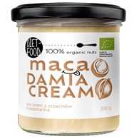 KREM Z ORZECHÓW MACADAMIA BEZ DODATKU CUKRÓW BIO 300 g - DIET-FOOD