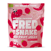 ŻELKI MALINA BEZ ŻELATYNY BIO 30 g - DIET-FOOD (FRED THE SNAKE)