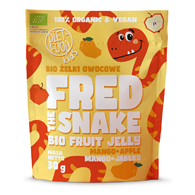 ŻELKI MANGO - JABŁKO BEZ ŻELATYNY BIO 30 g - DIET-FOOD (FRED THE SNAKE)
