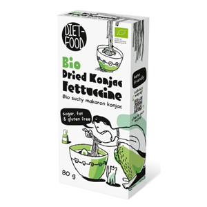 MAKARON (SUCHY KONJAC) FETTUCCINE BEZGLUTENOWY BIO 80 g - DIET-FOOD