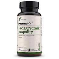 PODAGRYCZNIK POSPOLITY EKSTRAKT (450 mg) BEZGLUTENOWY 90 KAPSUŁEK - PHARMOVIT (CLASSIC)
