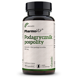 PODAGRYCZNIK POSPOLITY EKSTRAKT (450 mg) BEZGLUTENOWY 90 KAPSUŁEK - PHARMOVIT (CLASSIC)
