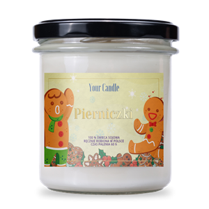 ŚWIECA SOJOWA ZAPACHOWA W SZKLE PIERNICZKI 300 ml - YOUR CANDLE (PRODUKT SEZONOWY)