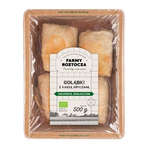 GOŁĄBKI WEGAŃSKIE Z KASZĄ GRYCZANĄ BIO 500 g - FARMY ROZTOCZA (NA ZAMÓWIENIE)