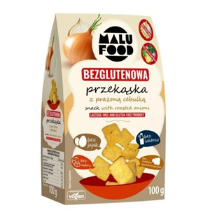 PRZEKĄSKA Z PRAŻONĄ CEBULKĄ BEZ CUKRU BEZGLUTENOWA 100 g - MALU FOOD