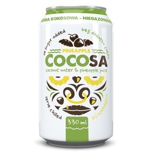 WODA KOKOSOWA Z SOKIEM Z ANANASA 330 ml - DIET-FOOD (COCOSA)