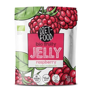 ŻELKI MALINOWE BEZ ŻELATYNY BIO 50 g - DIET-FOOD