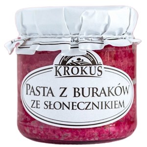 PASTA Z BURAKÓW ZE SŁONECZNIKIEM BEZGLUTENOWA 180 g - KROKUS